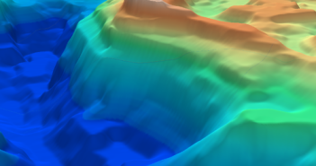 Frogtech announces study for Iran blocks bid 3D oblique view of the Greater Caspian depth-to-basement SEEBASE.